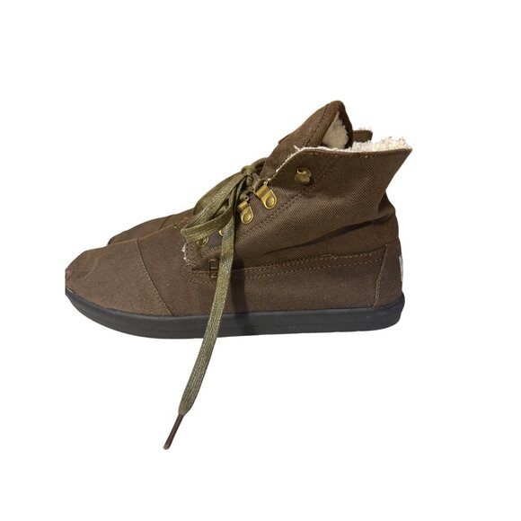 TOMS Womens Brown Lined Lace-Up Ankle Boots Size 9 - Picture 6 of 7